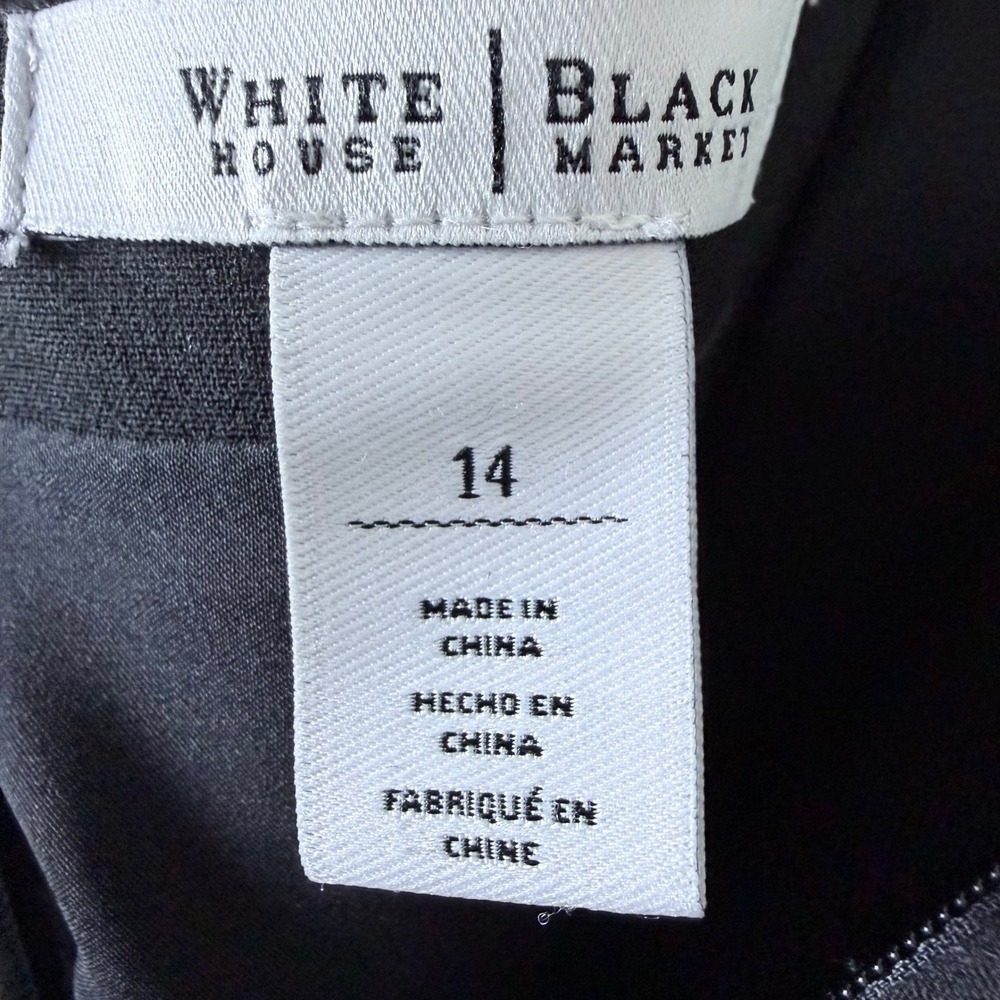 WHBM,Little Black Dress Bodycon, Cocktail Dress,Minimalist Textured Stitching. - Picture 10 of 14